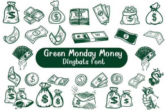Green Monday Money Font - Featured Image