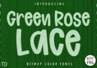 Green Rose Lace Font - Featured Image