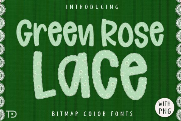 Green Rose Lace Font - Featured Image