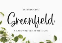 Greenfield Font - Featured Image