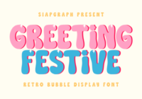 Greeting Festive Font - Featured Image