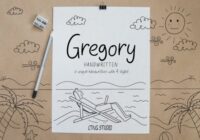 Gregory Handwritten Font - Featured Image
