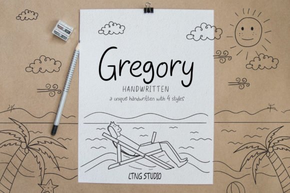 Gregory Handwritten Font - Featured Image