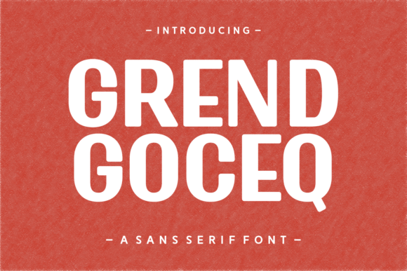 Grend Goceq Font - Featured Image