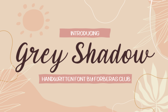 Grey Shadow Font - Featured Image