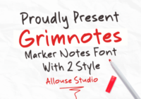 Grimnotes Font - Featured Image