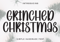Grinched Christmas Font - Featured Image