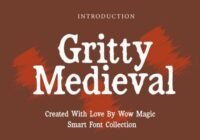 Gritty Medieval Font - Featured Image