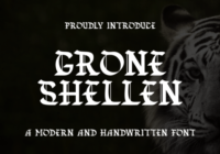 Grone Shellen Font - Featured Image