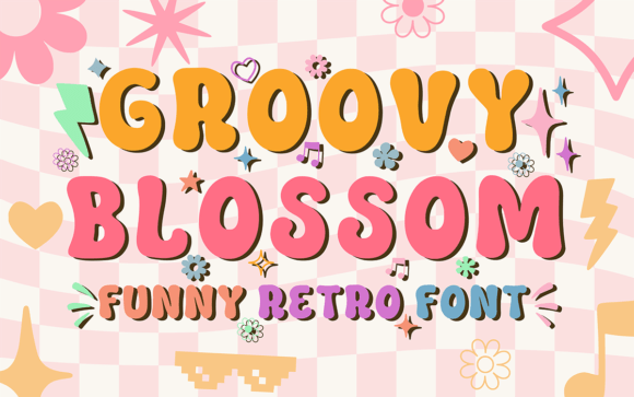 Groovy Blossom Font - Featured Image