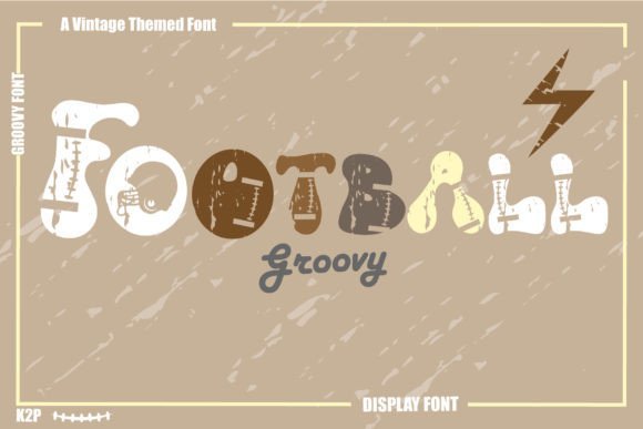 Groovy Football Font - Featured Image