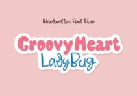 Groovy Heart Ladybug Font - Featured Image