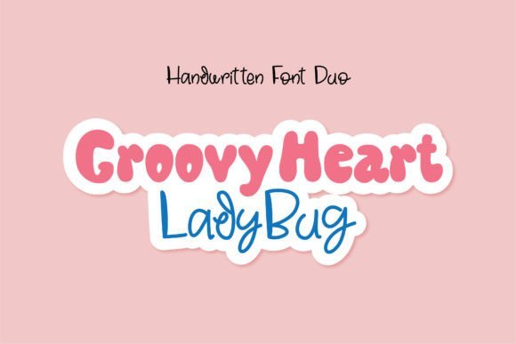 Groovy Heart Ladybug Font - Featured Image