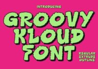 Groovy Kloud Font - Featured Image