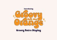 Groovy Orange Font - Featured Image