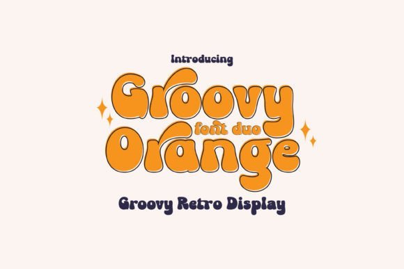 Groovy Orange Font - Featured Image
