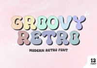 Groovy Retro Font - Featured Image