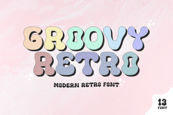 Groovy Retro Font - Featured Image