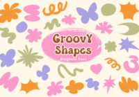 Groovy Shapes Font - Featured Image