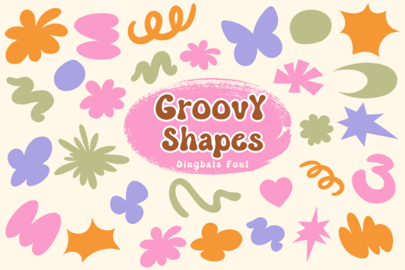 Groovy Shapes Font - Featured Image