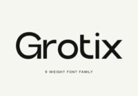 Grotix Font - Featured Image