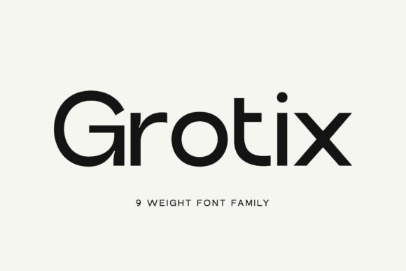 Grotix Font - Featured Image
