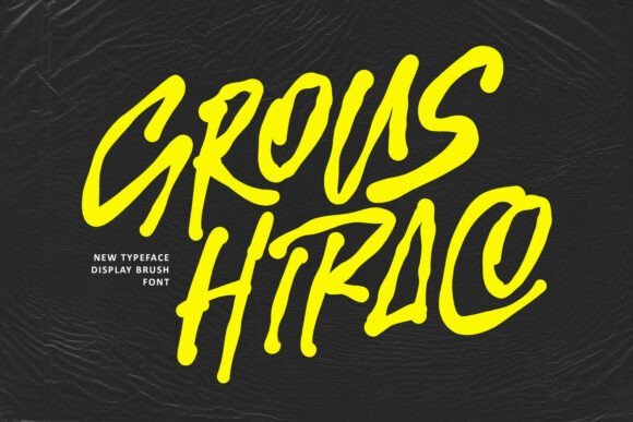 Grous Hiraco Font - Featured Image