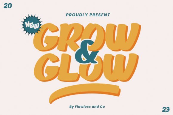 Grow and Glow Font - Featured Image