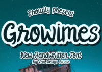 Growimes Font - Featured Image