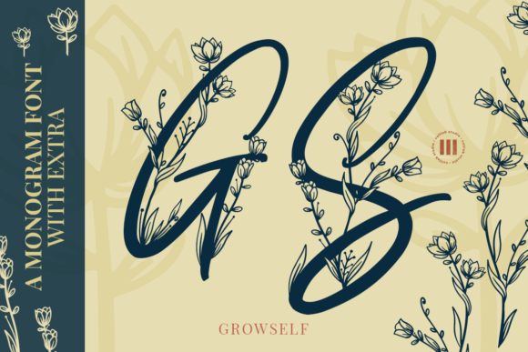 Growself Monogram Font - Featured Image