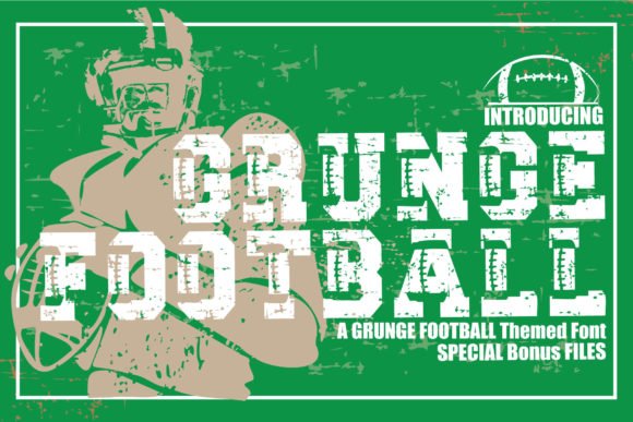 Grunge Football Font - Featured Image