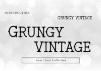 Grungy Vintage Font - Featured Image