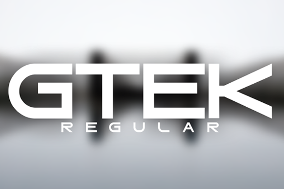 Gtek Font - Featured Image