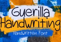 Guerilla Handwriting Font - Featured Image