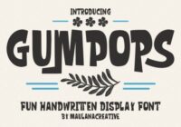 Gumpops Font - Featured Image