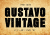 Gustavo Vintage Font - Featured Image