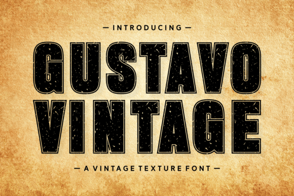 Gustavo Vintage Font - Featured Image