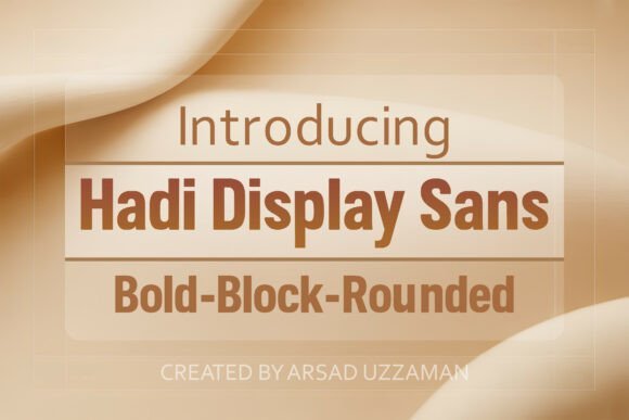 Hadi Display Sans Font - Featured Image