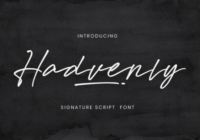 Hadvenly Font - Featured Image