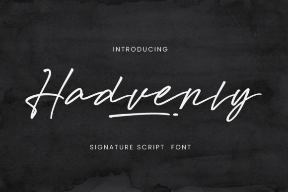 Hadvenly Font - Featured Image