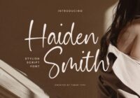 Haiden Smith Font - Featured Image