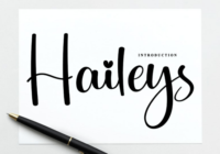 Haileys Font - Featured Image