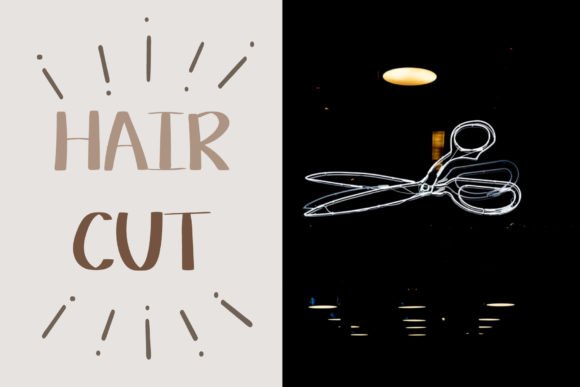 Hair Cut Font - Featured Image