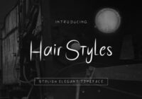 Hair Styles Font - Featured Image