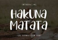 Hakuna Matata Font - Featured Image