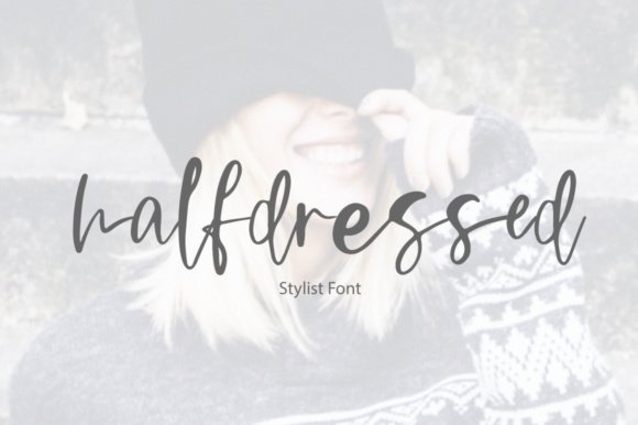 Halfdressed Font - Featured Image