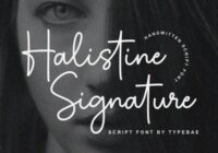 Halistine Signature Font - Featured Image