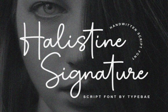 Halistine Signature Font - Featured Image