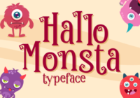 Hallo Monsta Font - Featured Image
