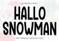 Hallo Snowman Font - Featured Image